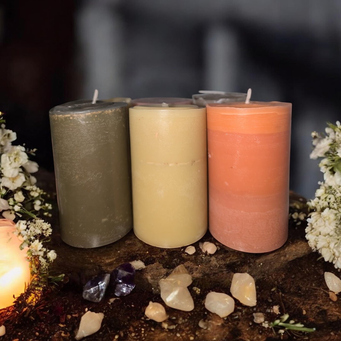 Large Pillar Energetically Infused Candles